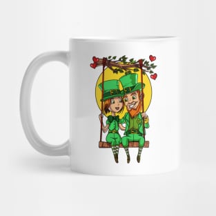 Irish Leprechaun Couple St Valentines Day Mug